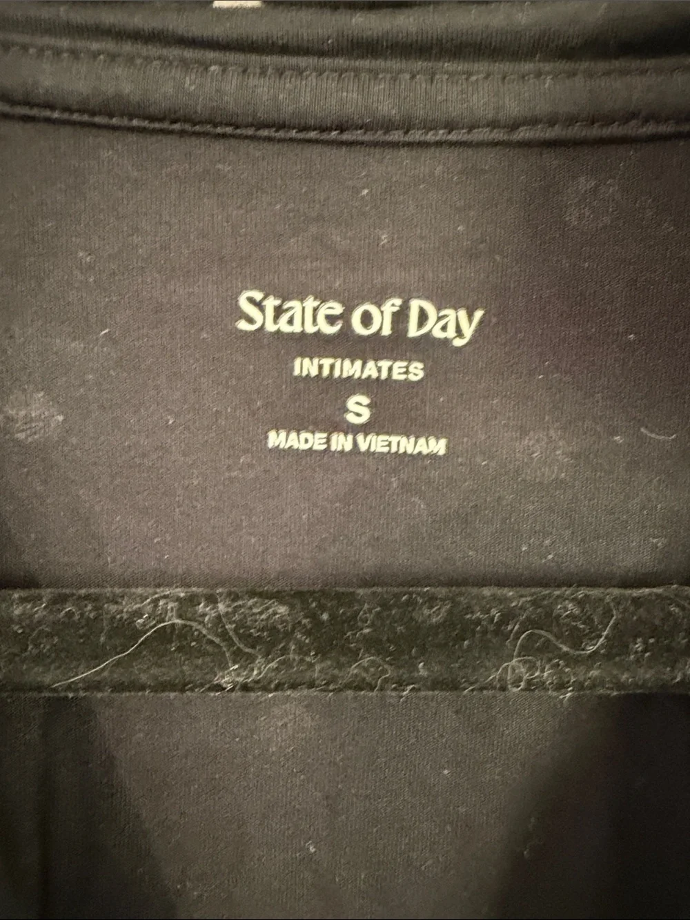 State Of Day Womens Fluid Knit Notched Pajama Set Deep Black Polka Dot Small